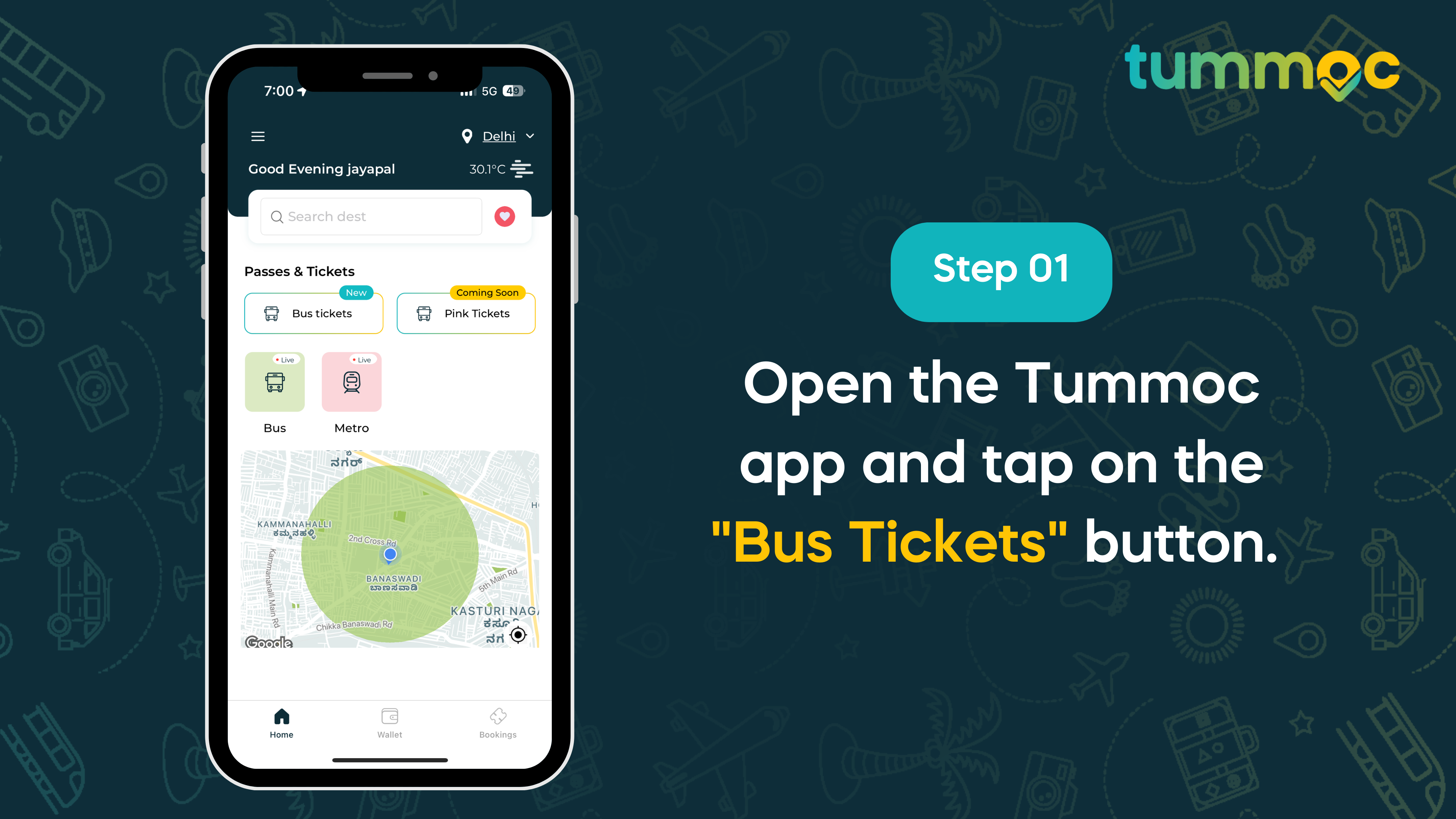 How to book DTC bus tickets on Tummoc