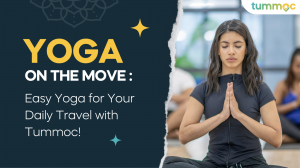 Yoga on the move, yoga on the bus, yoga on the metro
